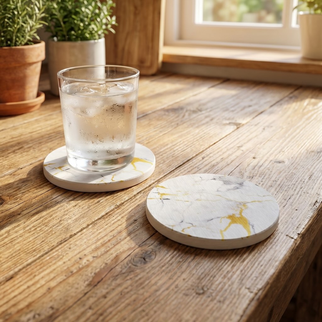 Diatomite Coasters