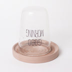Large Reversible Diatomite Coaster | Double-Sided Absorbent Stone Coaster