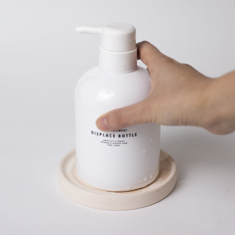 Large Reversible Diatomite Coaster | Double-Sided Absorbent Stone Coaster