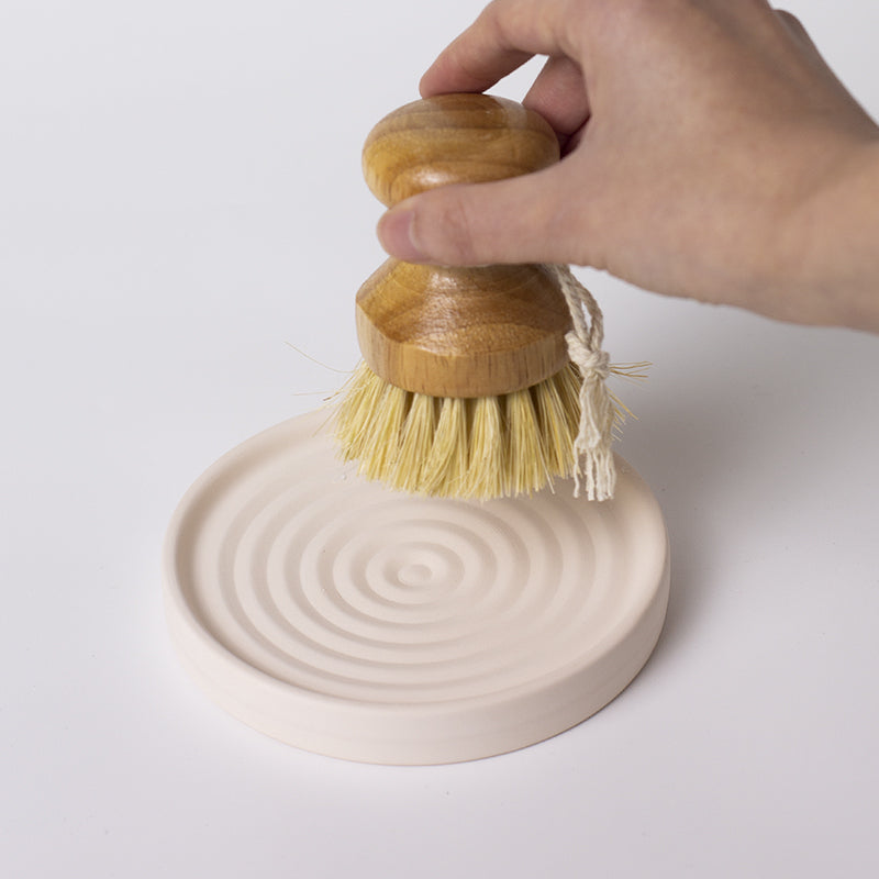 Large Reversible Diatomite Coaster | Double-Sided Absorbent Stone Coaster