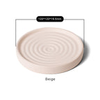Large Reversible Diatomite Coaster | Double-Sided Absorbent Stone Coaster