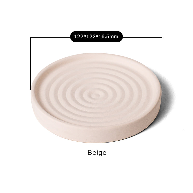 Large Reversible Diatomite Coaster | Double-Sided Absorbent Stone Coaster