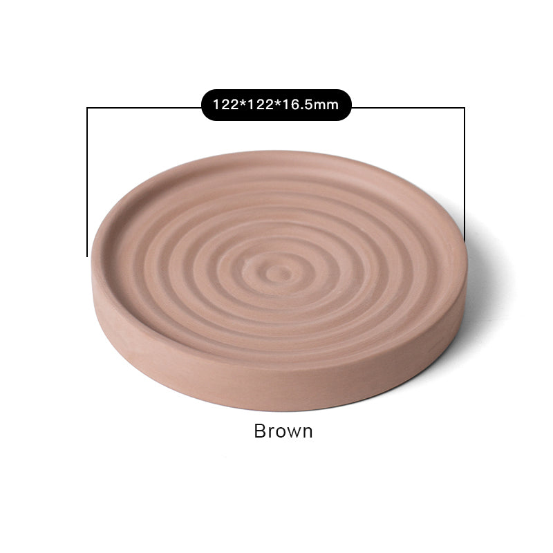 Large Reversible Diatomite Coaster | Double-Sided Absorbent Stone Coaster