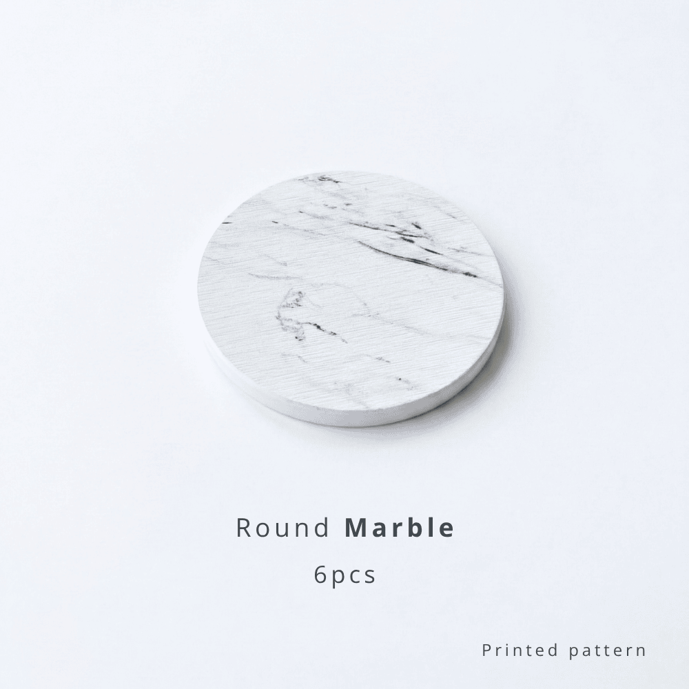 Round Diatomite Coasters | Absorbent Diatomaceous Earth Coaster Sets