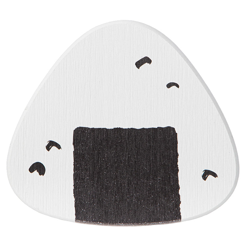 Large diatomite coaster with onigiri print made from diatomaceous earth