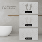 Diatomite Stone Mat | Fast Dry Bath Mat | Anti-Slip | Tile Engraving