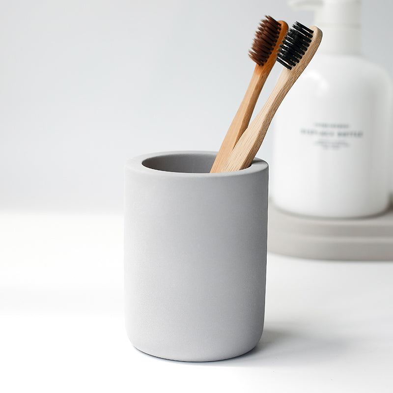 Diatomite Toothbrush Cup | Fast-Drying Diatomaceous Earth Bathroom Cup